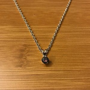 Effy sterling silver necklace, pendant with stone